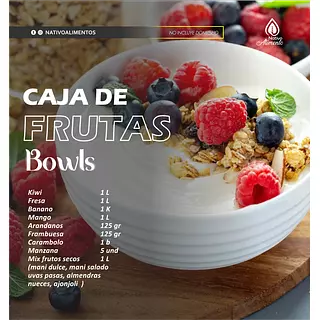 Caja De Frutas Para Bowls